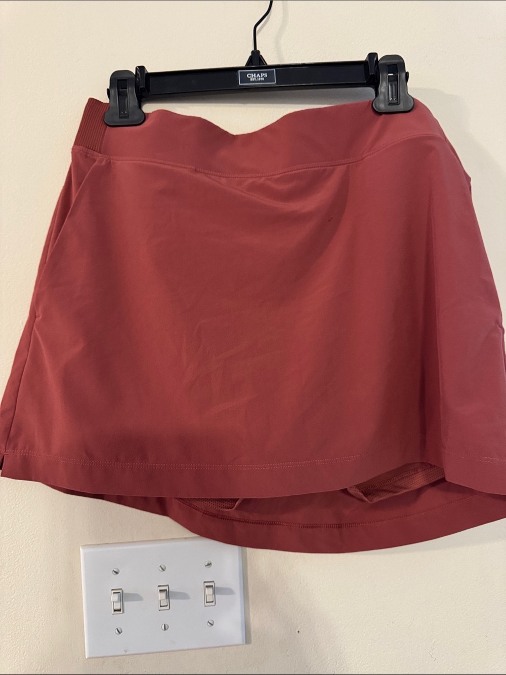 Athleta Terracotta Rust Athletic Mini Skort
